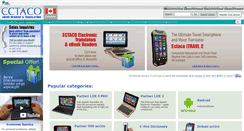 Desktop Screenshot of ectaco.ca