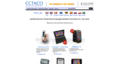 Desktop Screenshot of dictionaries.ectaco.com