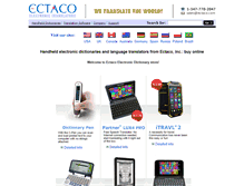 Tablet Screenshot of dictionaries.ectaco.com