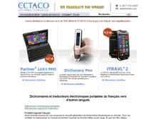 Tablet Screenshot of french.ectaco.com