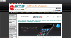 Desktop Screenshot of ectaco.cz