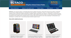 Desktop Screenshot of ectaco.pl