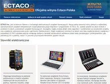 Tablet Screenshot of ectaco.pl
