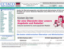 Tablet Screenshot of ectaco.de