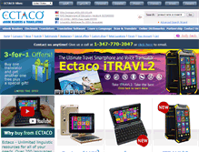 Tablet Screenshot of ectaco.com